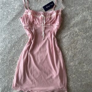 Urban Heritage Blush Pink Lace Slip Dress